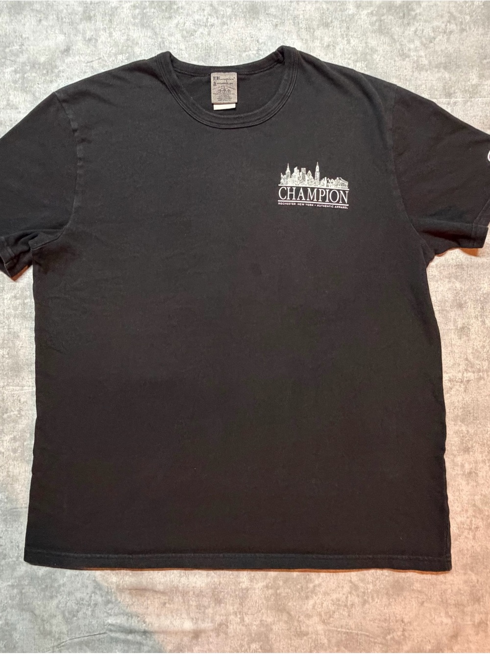 Champion, New York City Of Champions Tshirt, Black Size L